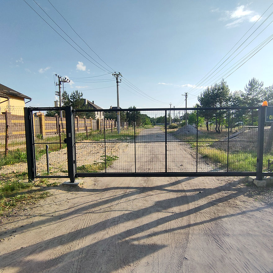 ворота 3Д сітка паркан